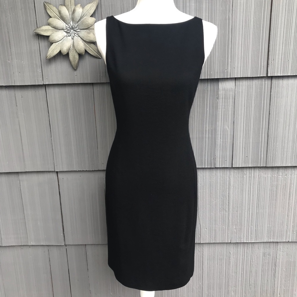Episode 100% wool black sleeveless sheath dress 6